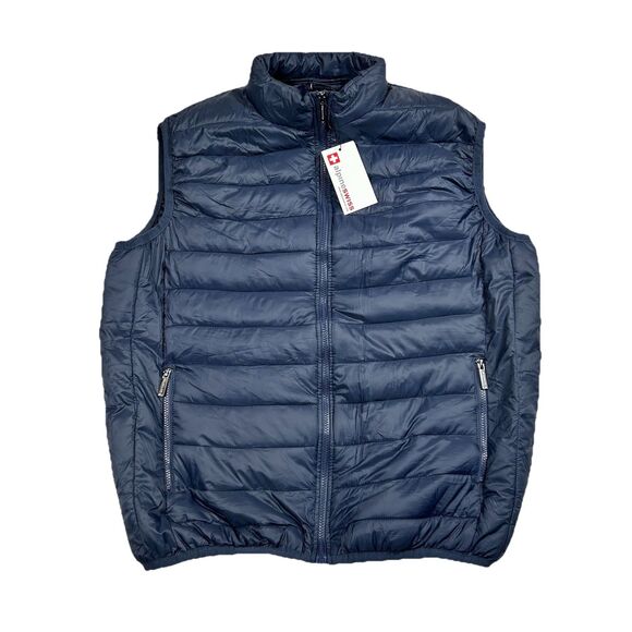 Alpine Swiss Other - Alpine Swiss Mens XXL Clark Lightweight Puffer Vest Jacket Navy Outdoor Ski
